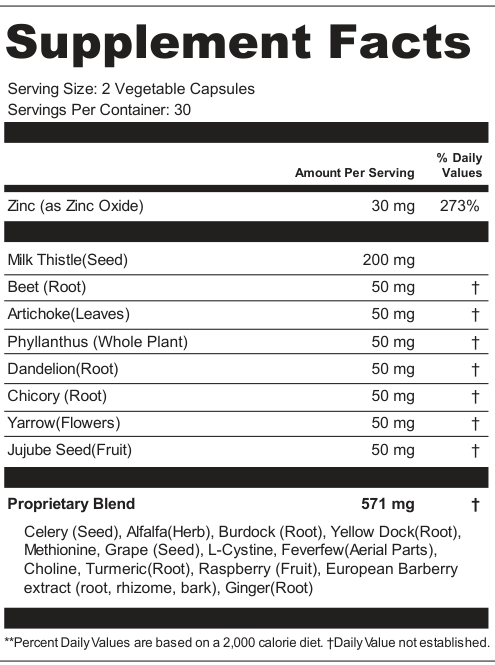 Supplement Facts for Meadow Arc